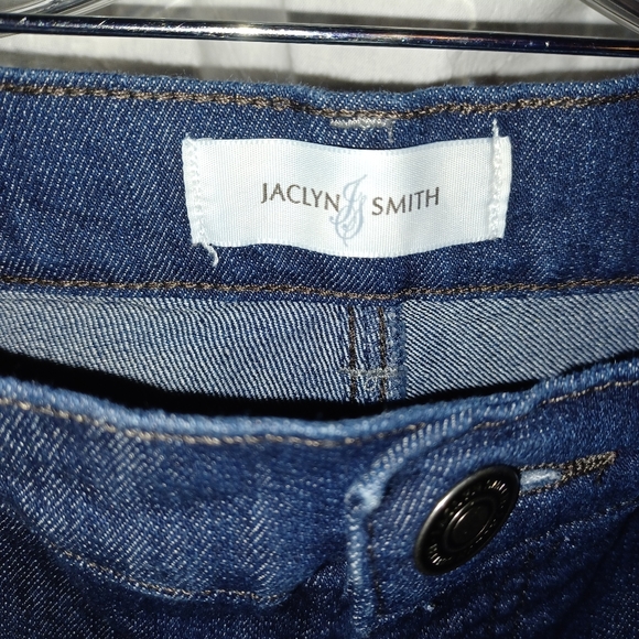 Jaclyn Smith Women's Straight Leg Jeans - Dark Blue - Picture 3 of 6